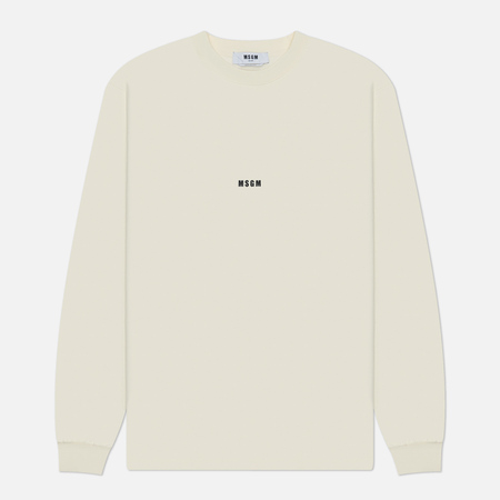 Мужская толстовка MSGM MSGM Micrologo Print, цвет бежевый, размер L