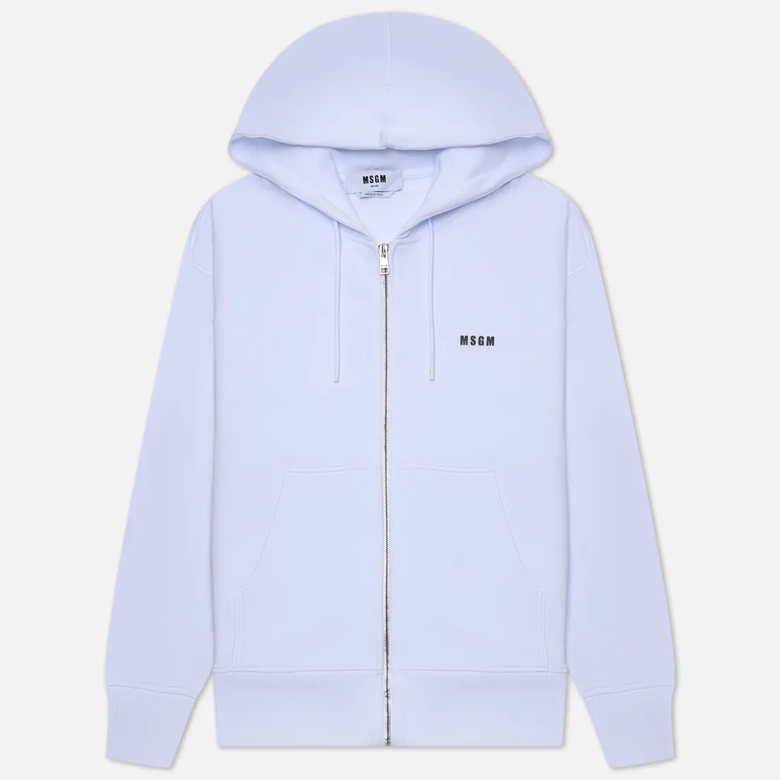 MSGM Мужская толстовка Micrologo Full Zip Hoodie