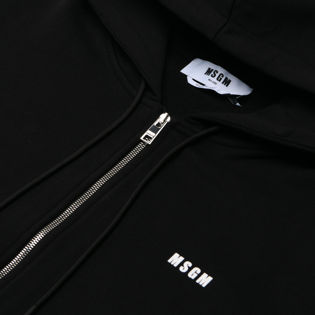 MSGM Мужская толстовка Micrologo Full Zip Hoodie