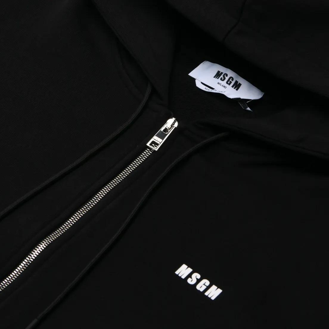 MSGM Мужская толстовка Micrologo Full Zip Hoodie