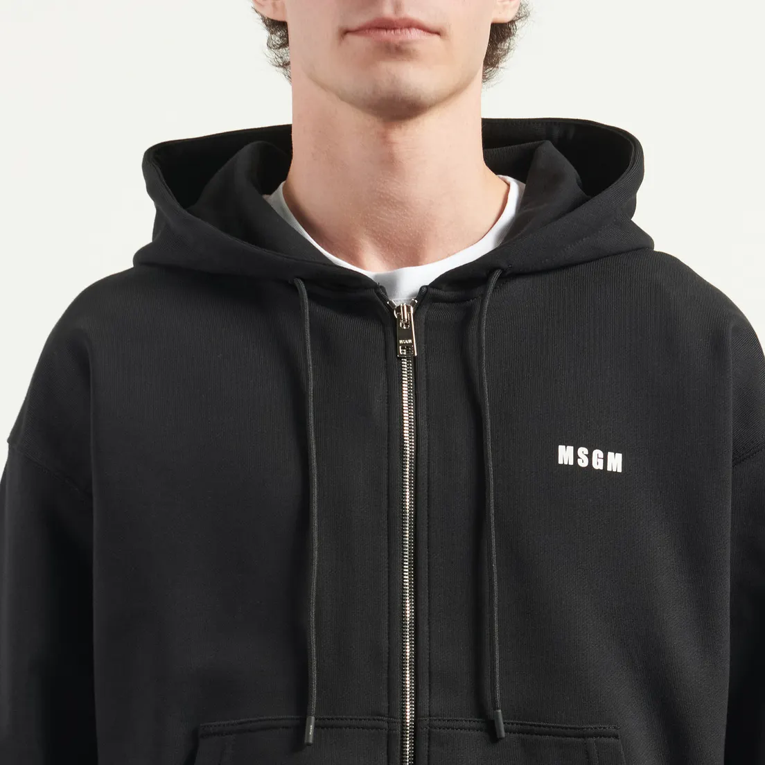 MSGM Мужская толстовка MSGM Micrologo Print Hoodie