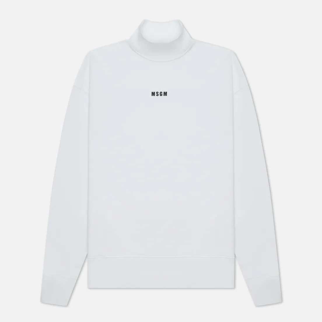 MSGM Мужская толстовка Micrologo Basic Unbrushed High Collar