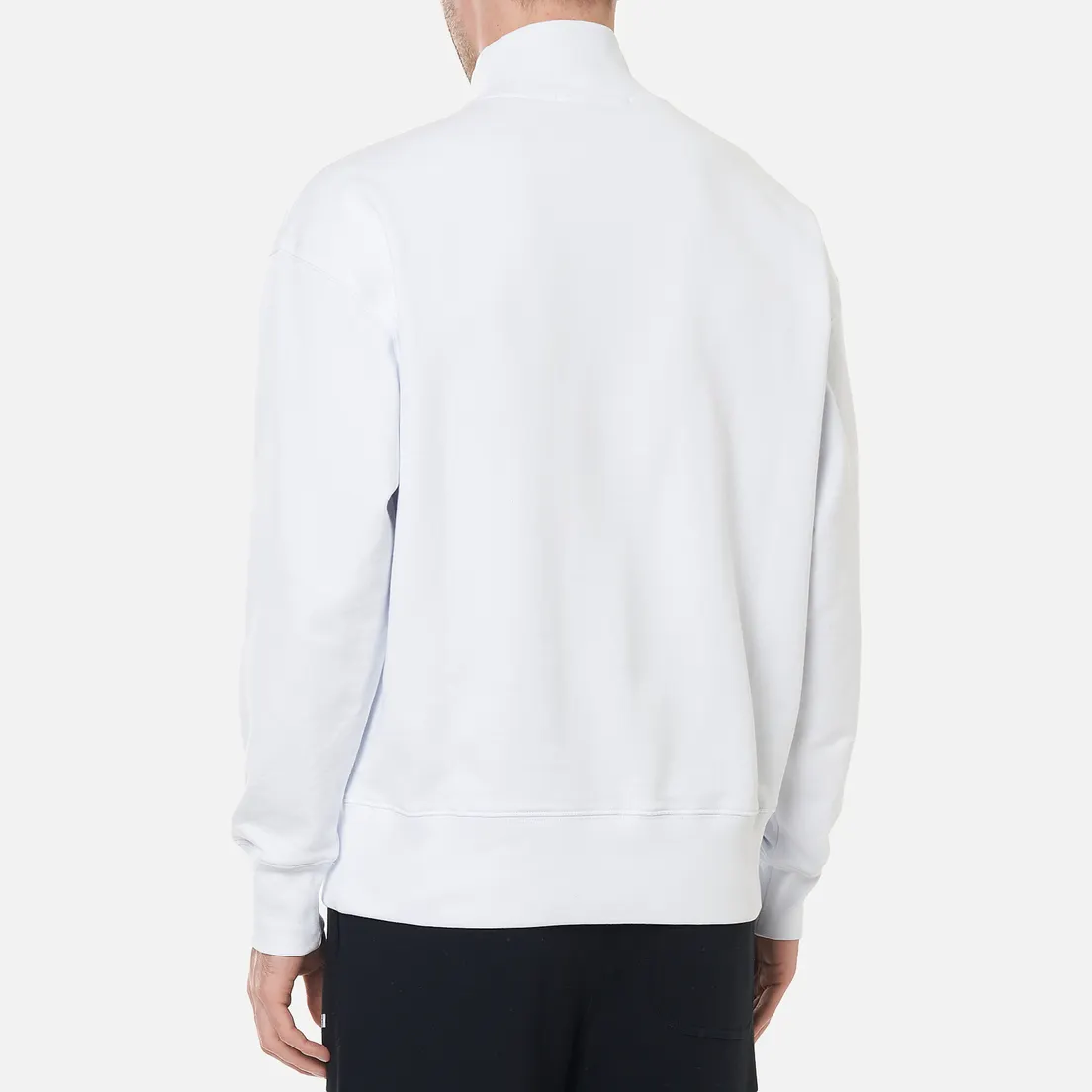 MSGM Мужская толстовка Micrologo Basic Unbrushed High Collar