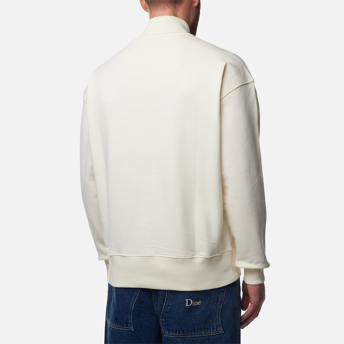 MSGM Мужская толстовка Micrologo Basic Unbrushed High Collar
