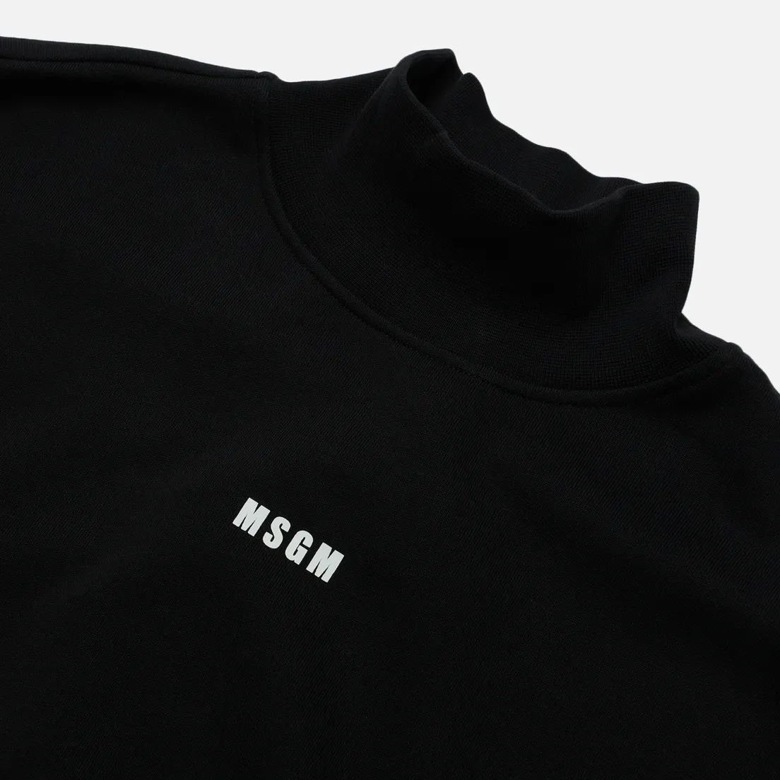 MSGM Мужская толстовка Micrologo Basic Unbrushed High Collar