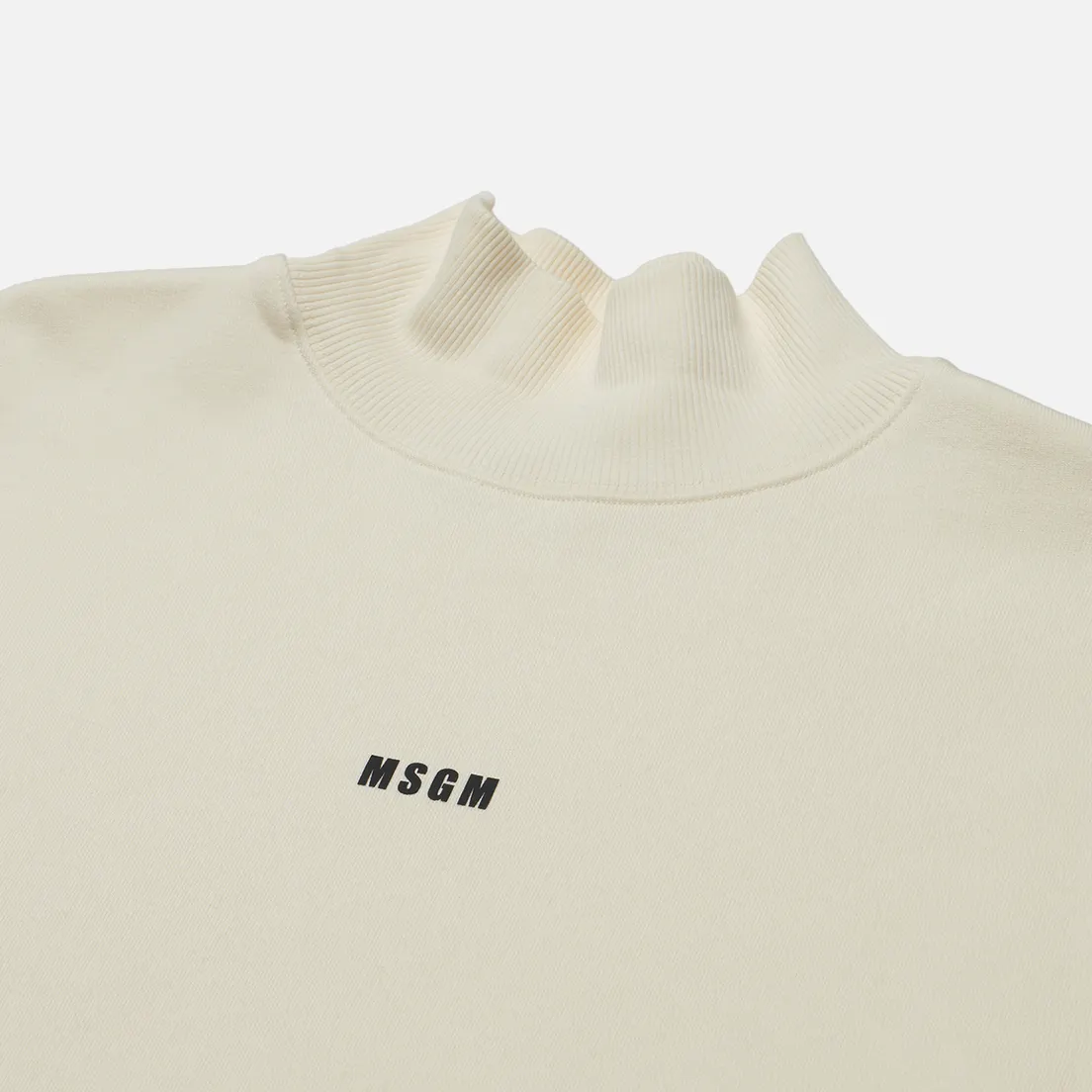 MSGM Мужская толстовка Brushed Printed Micrologo Turtle Neck