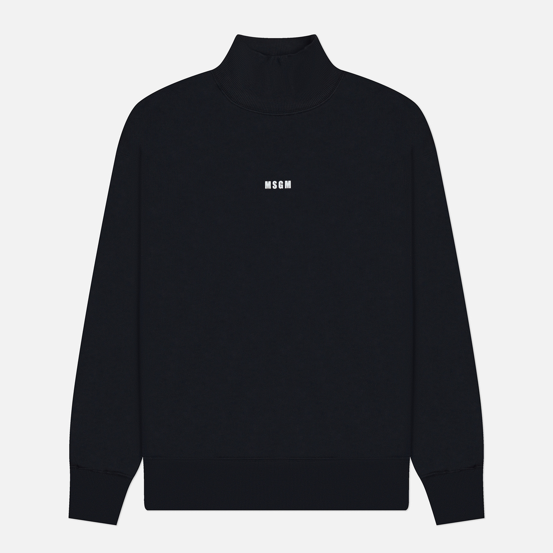 MSGM Мужская толстовка Brushed Printed Micrologo Turtle Neck