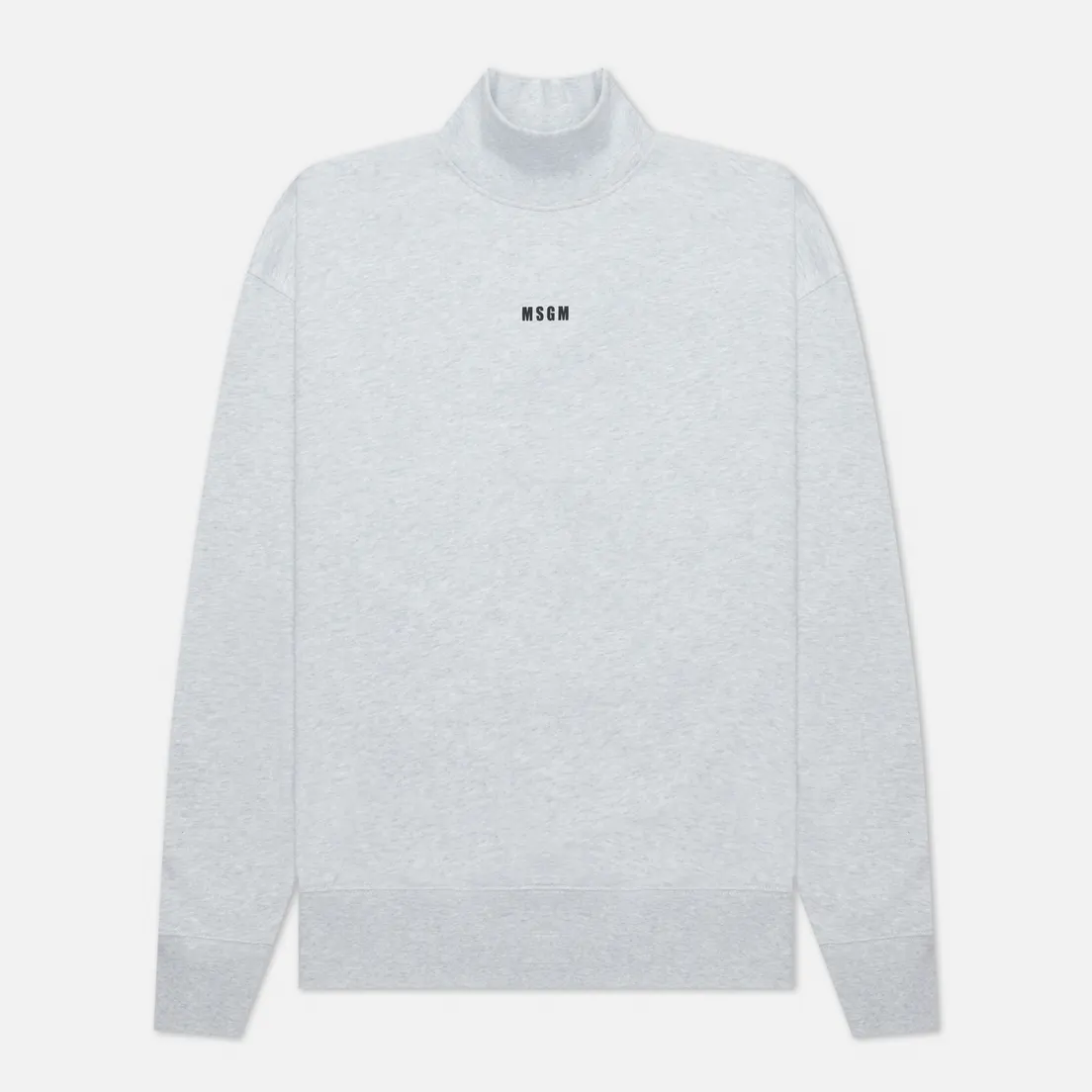 MSGM Мужская толстовка Micrologo Basic Unbrushed High Collar