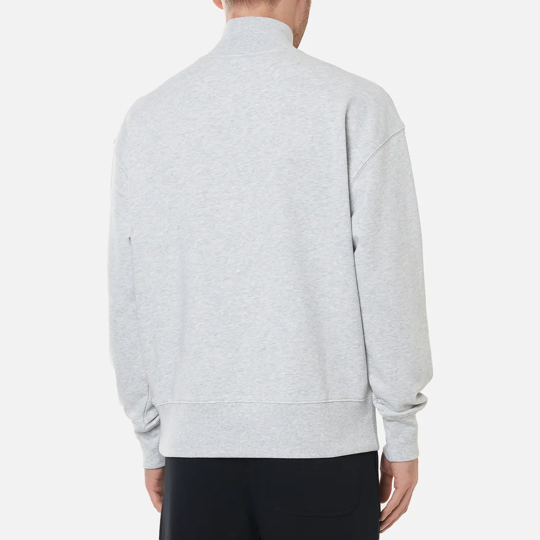 MSGM Мужская толстовка Micrologo Basic Unbrushed High Collar