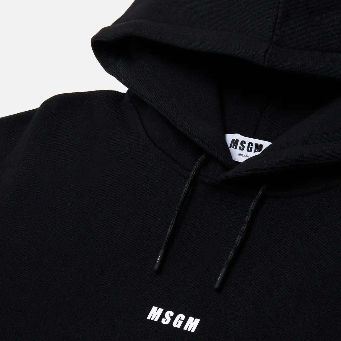 MSGM Мужская толстовка Micrologo Print Brushed Hoodie
