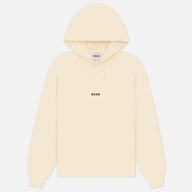 Мужская толстовка MSGM MSGM Micrologo Print Unbrushed Hoodie