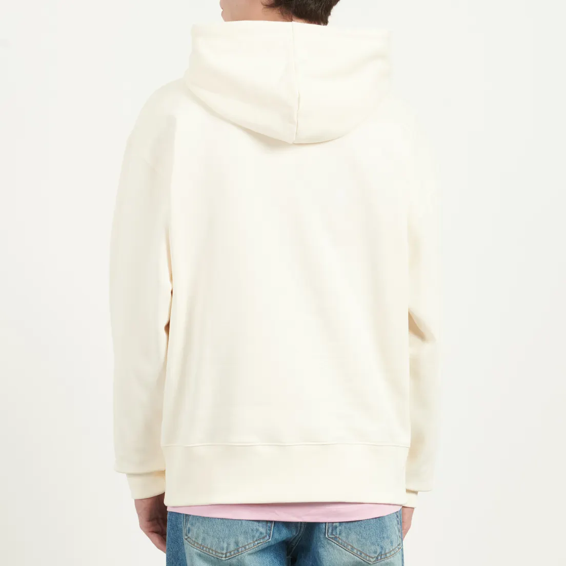 MSGM Мужская толстовка MSGM Micrologo Print Unbrushed Hoodie