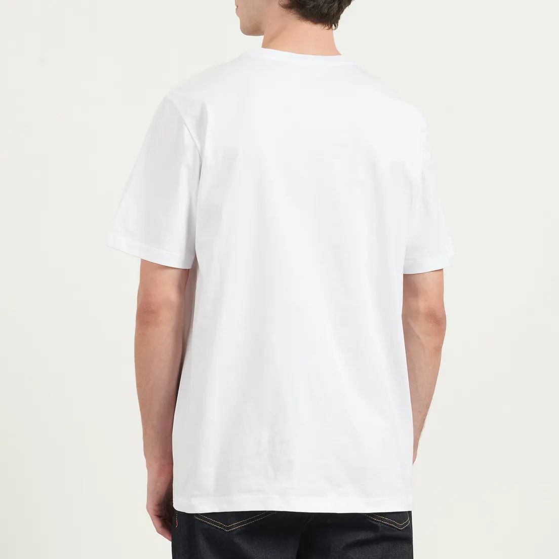 MSGM Мужская футболка Brush Stroke Logo Print