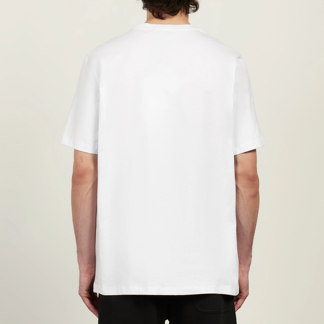 MSGM Мужская футболка Brush Stroke Logo Print