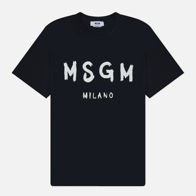 Мужская футболка MSGM Brush Stroke Logo Print