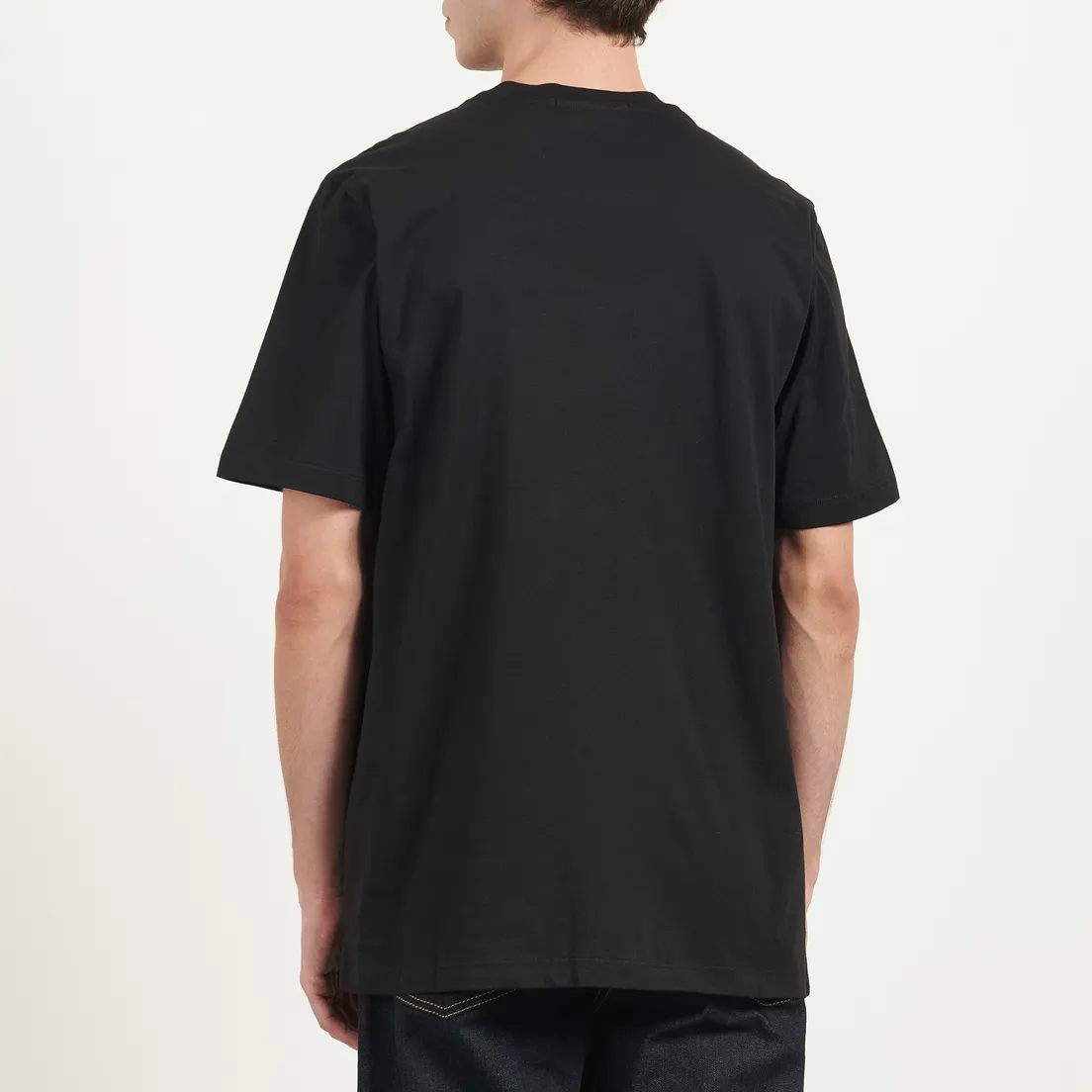 MSGM Мужская футболка Brush Stroke Logo Print