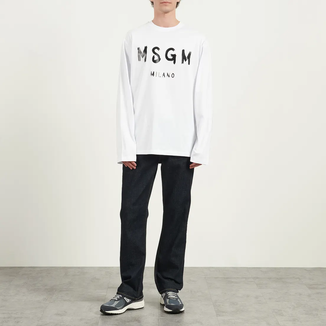 MSGM Мужской лонгслив MSGM Milano Logo