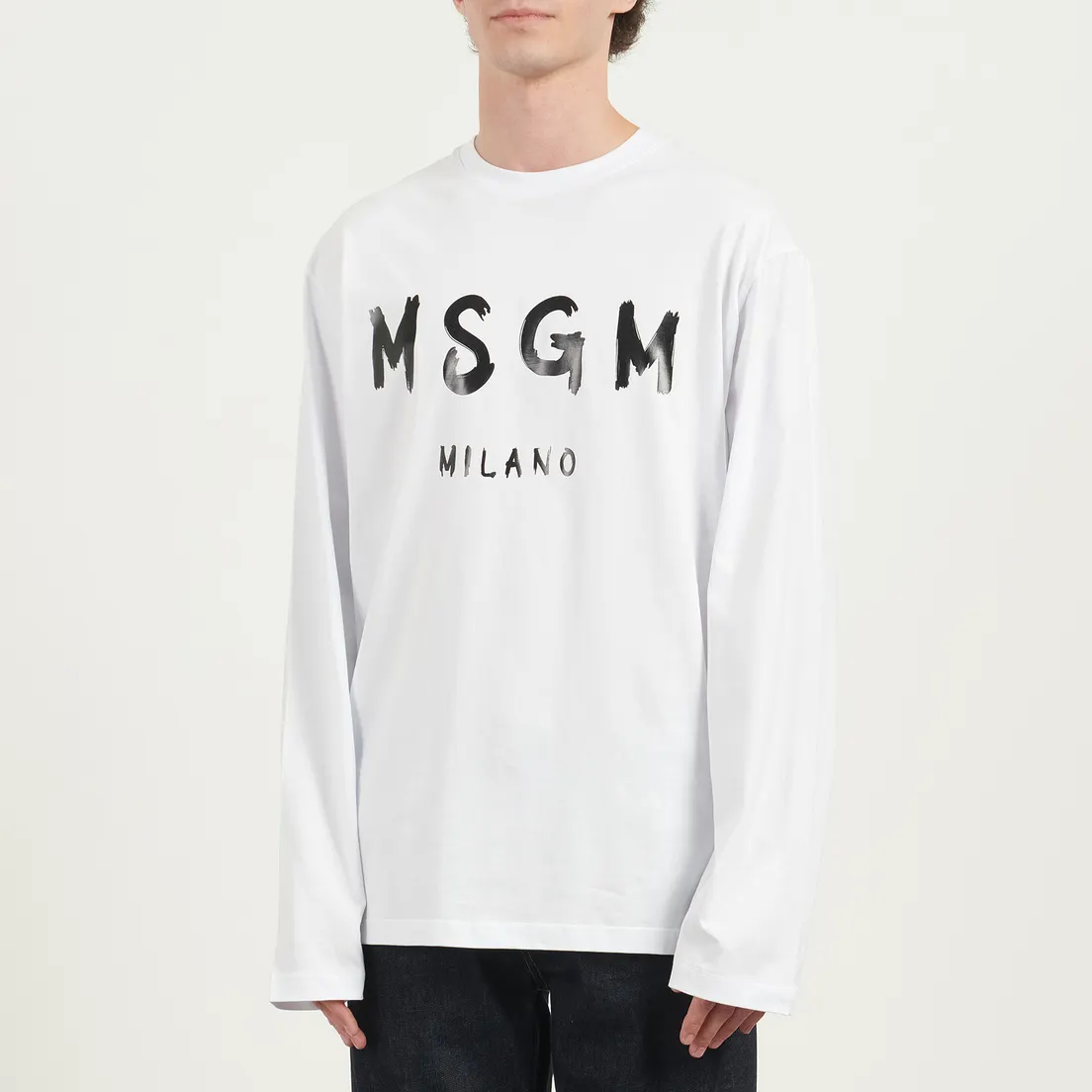 MSGM Мужской лонгслив MSGM Milano Logo