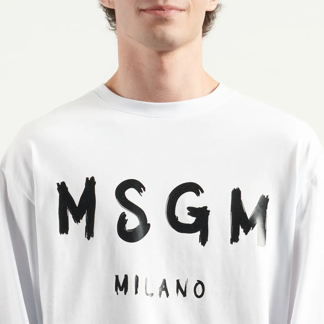 MSGM Мужской лонгслив MSGM Milano Logo