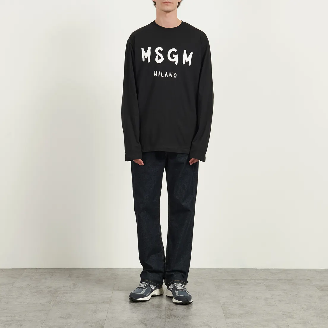 MSGM Мужской лонгслив MSGM Milano Logo