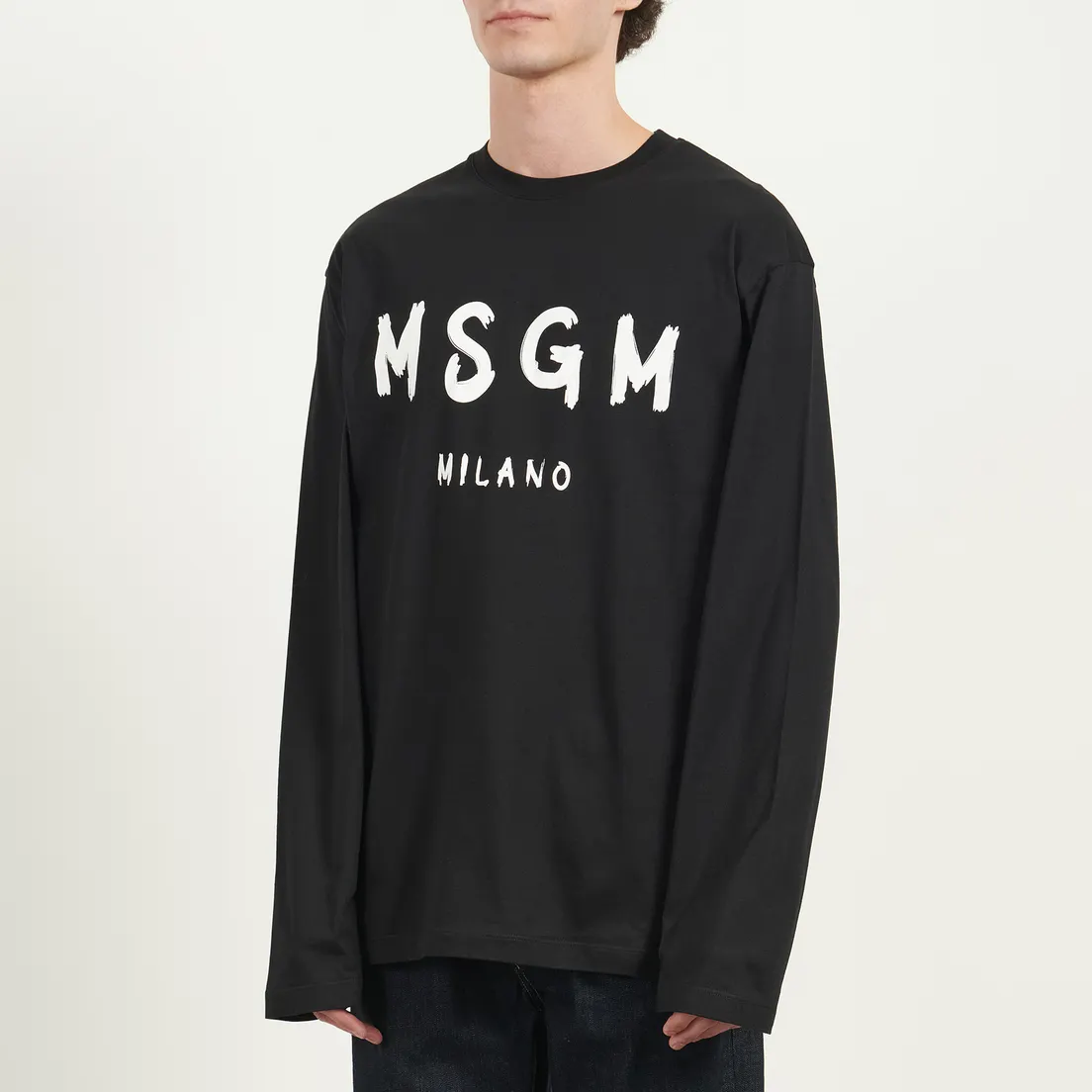 MSGM Мужской лонгслив MSGM Milano Logo