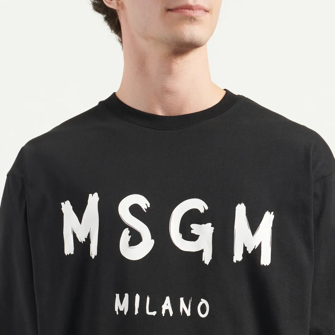 MSGM Мужской лонгслив MSGM Milano Logo