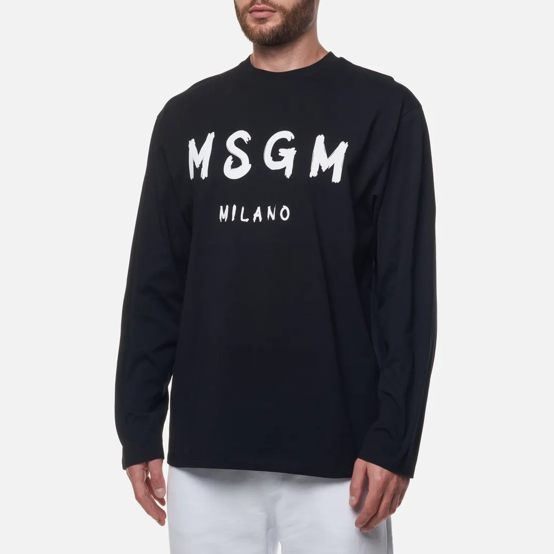 MSGM Мужской лонгслив MSGM Milano Logo