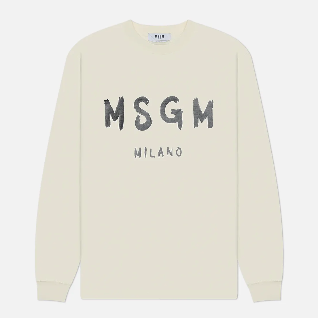 MSGM Мужская толстовка MSGM Brush Stroke Logo Print
