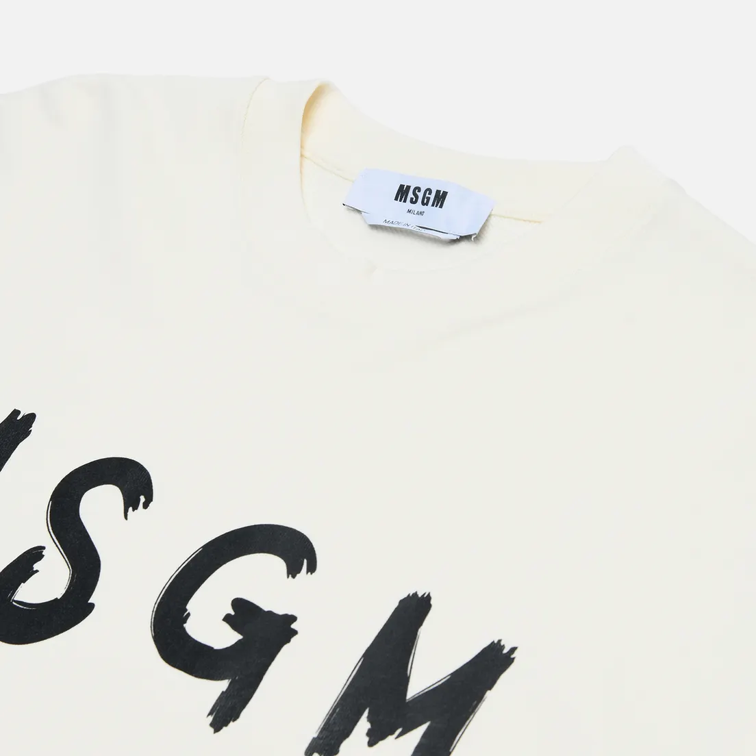 MSGM Мужская толстовка MSGM Brush Stroke Logo Print