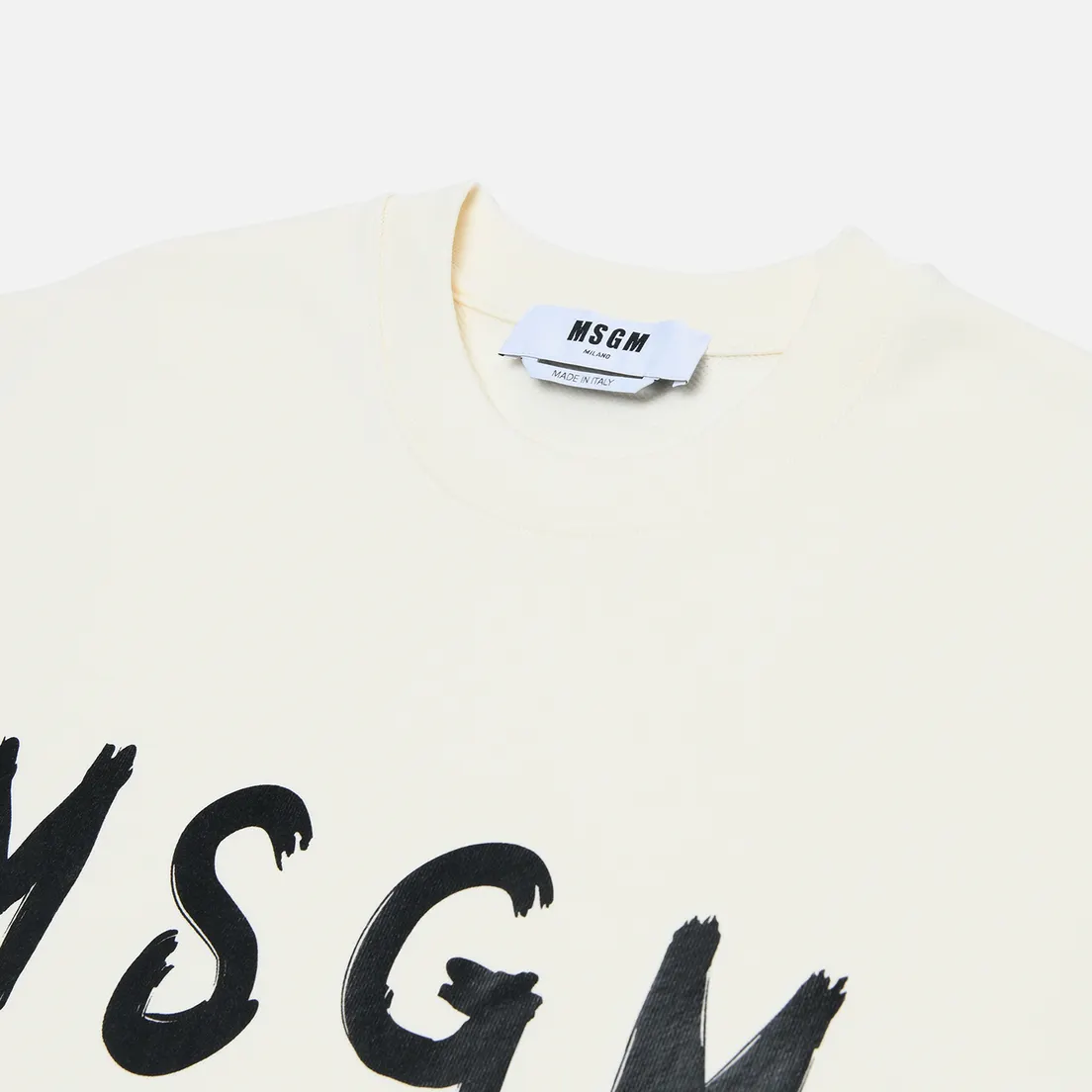 MSGM Мужская толстовка MSGM Brush Stroke Logo Print