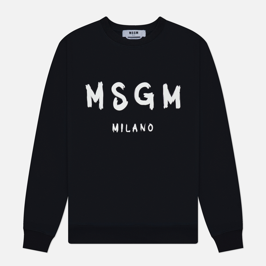 MSGM Мужская толстовка MSGM Brush Stroke Logo Print