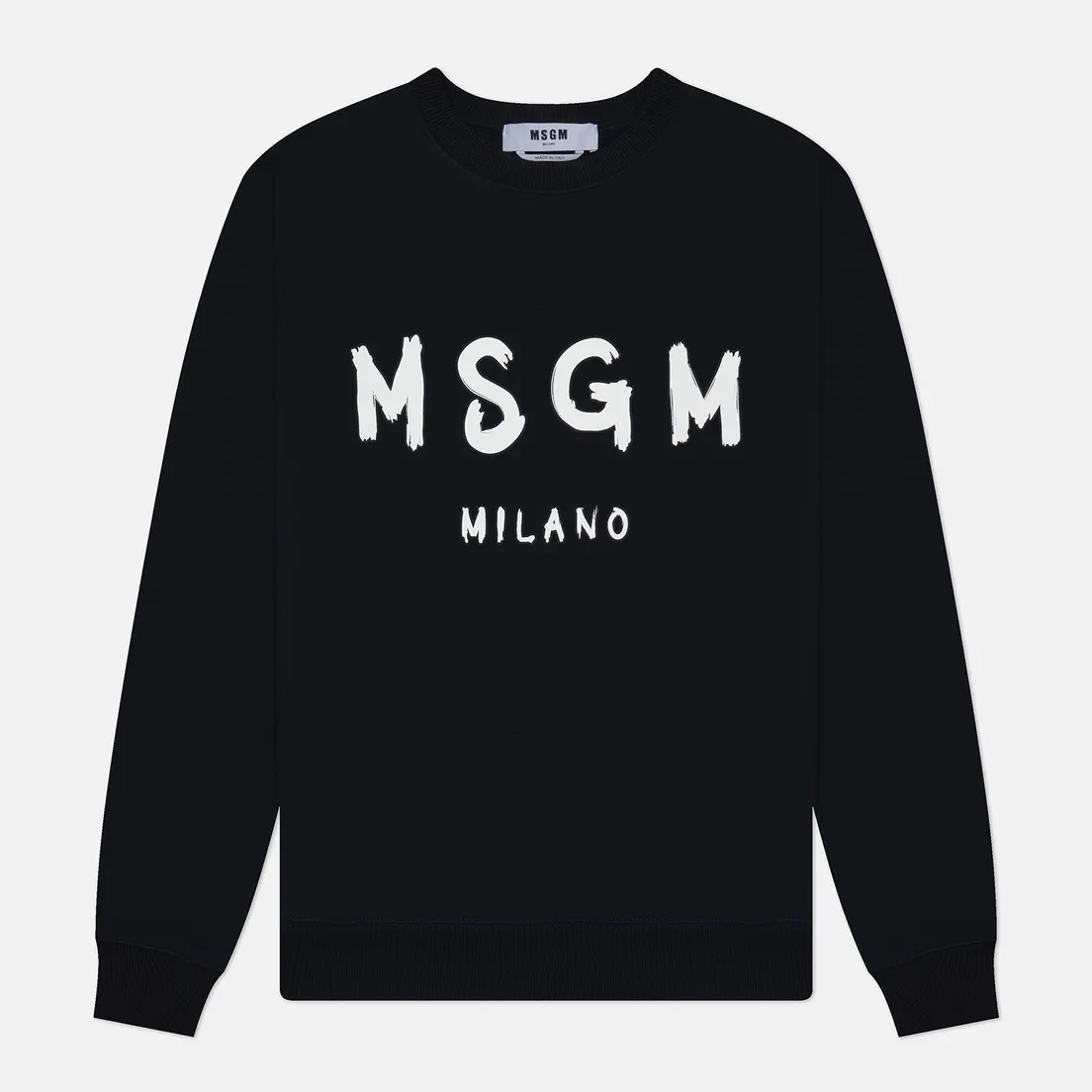 MSGM Мужская толстовка MSGM Brush Stroke Logo Print