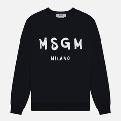 MSGM Мужская толстовка MSGM Brush Stroke Logo Print