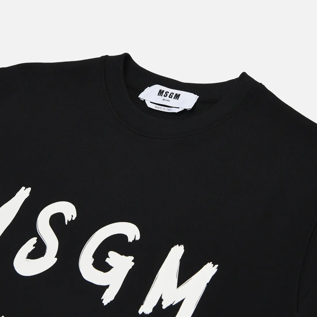MSGM Мужская толстовка MSGM Brush Stroke Logo Print