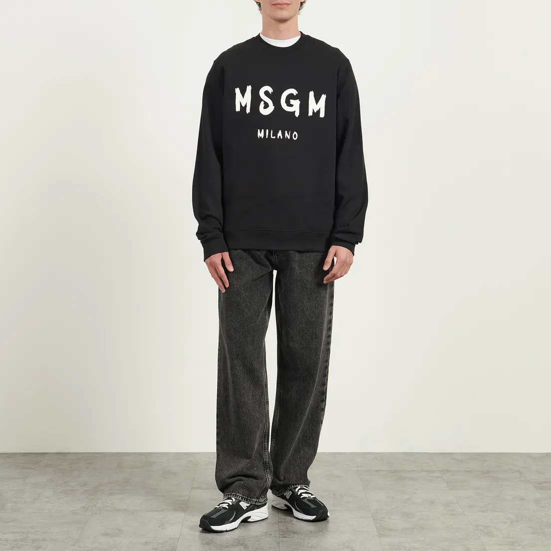 MSGM Мужская толстовка MSGM Brush Stroke Brushed