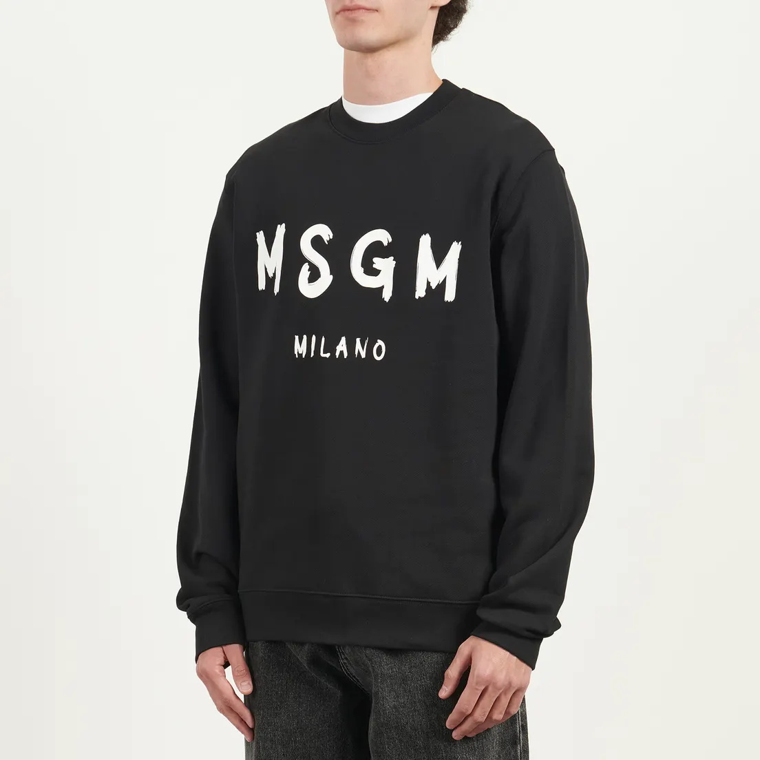 MSGM Мужская толстовка MSGM Brush Stroke Brushed