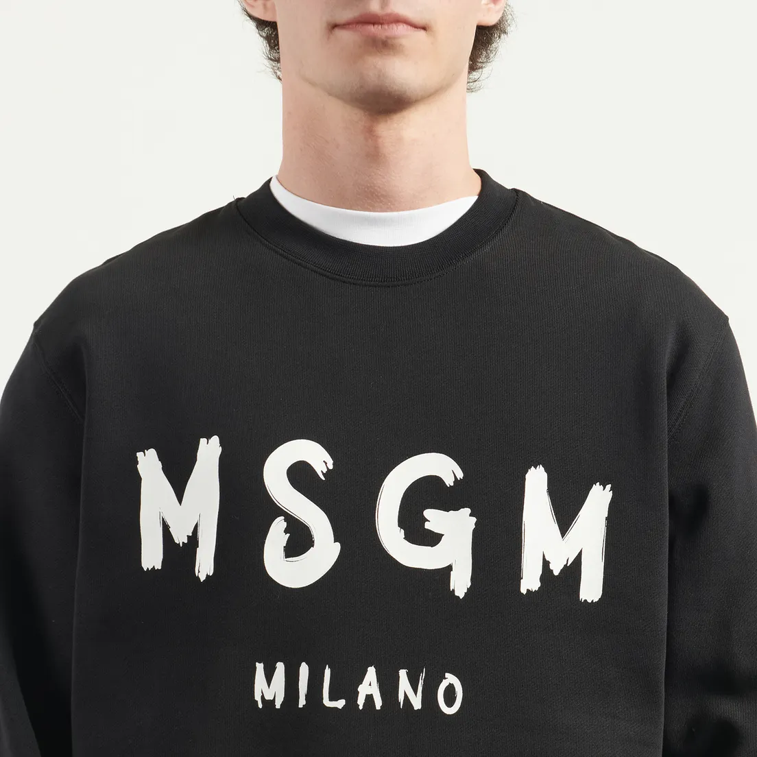 MSGM Мужская толстовка MSGM Brush Stroke Brushed