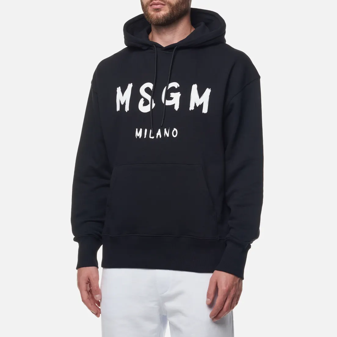MSGM Мужская толстовка MSGM Milano Logo Unbrushed Hoodie