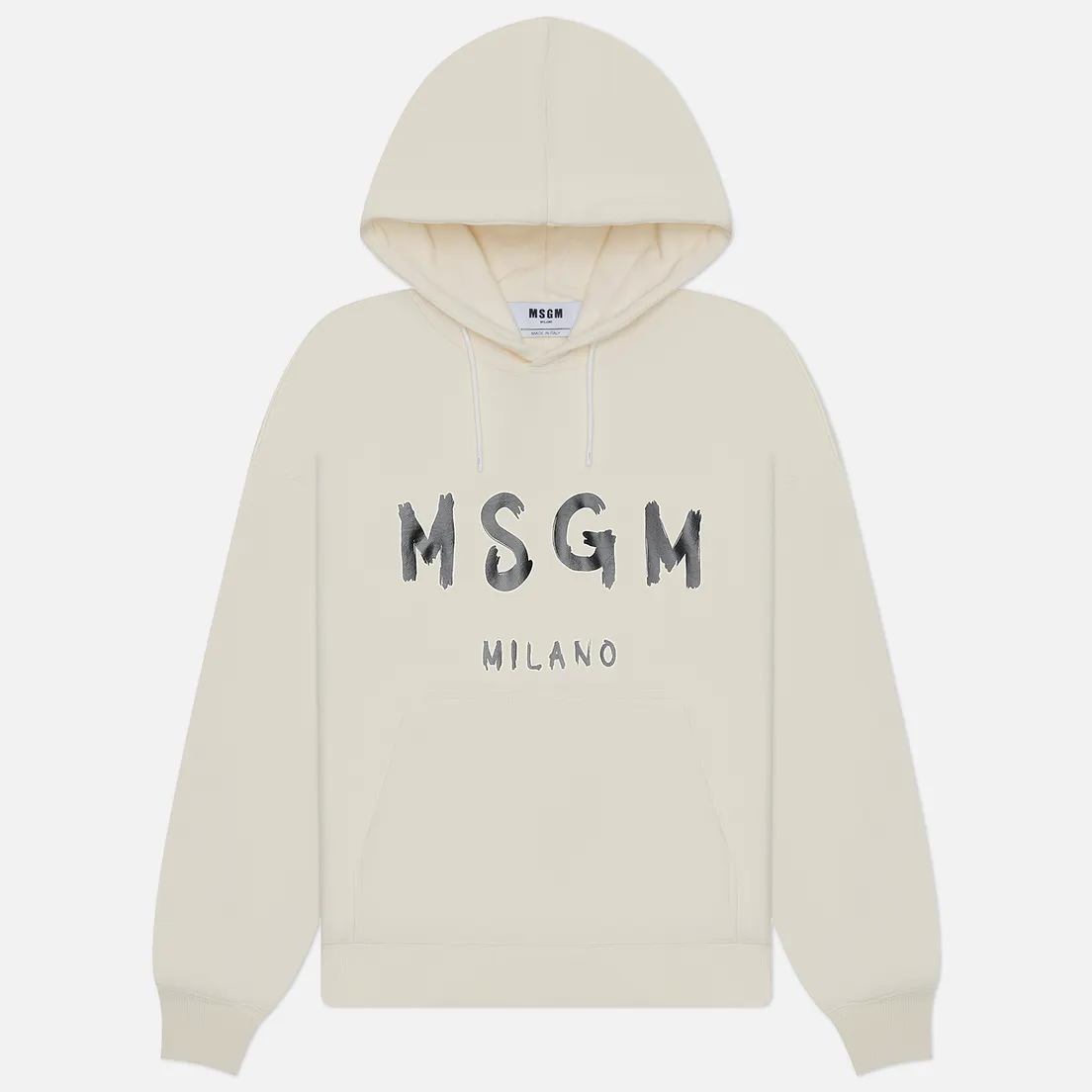 MSGM Мужская толстовка MSGM Brush Stroke Logo Print Hoodie