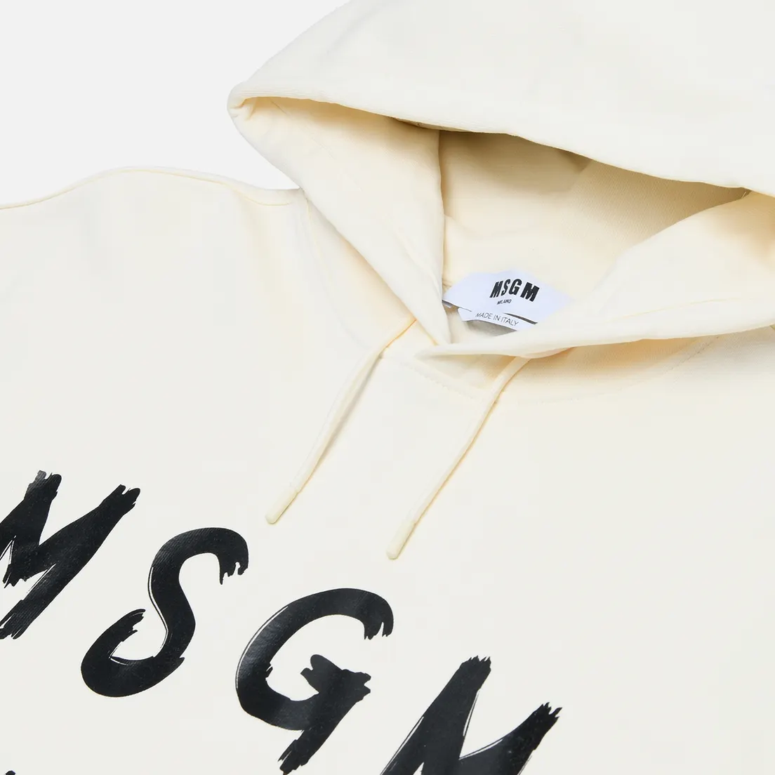 MSGM Мужская толстовка MSGM Brush Stroke Logo Print Hoodie