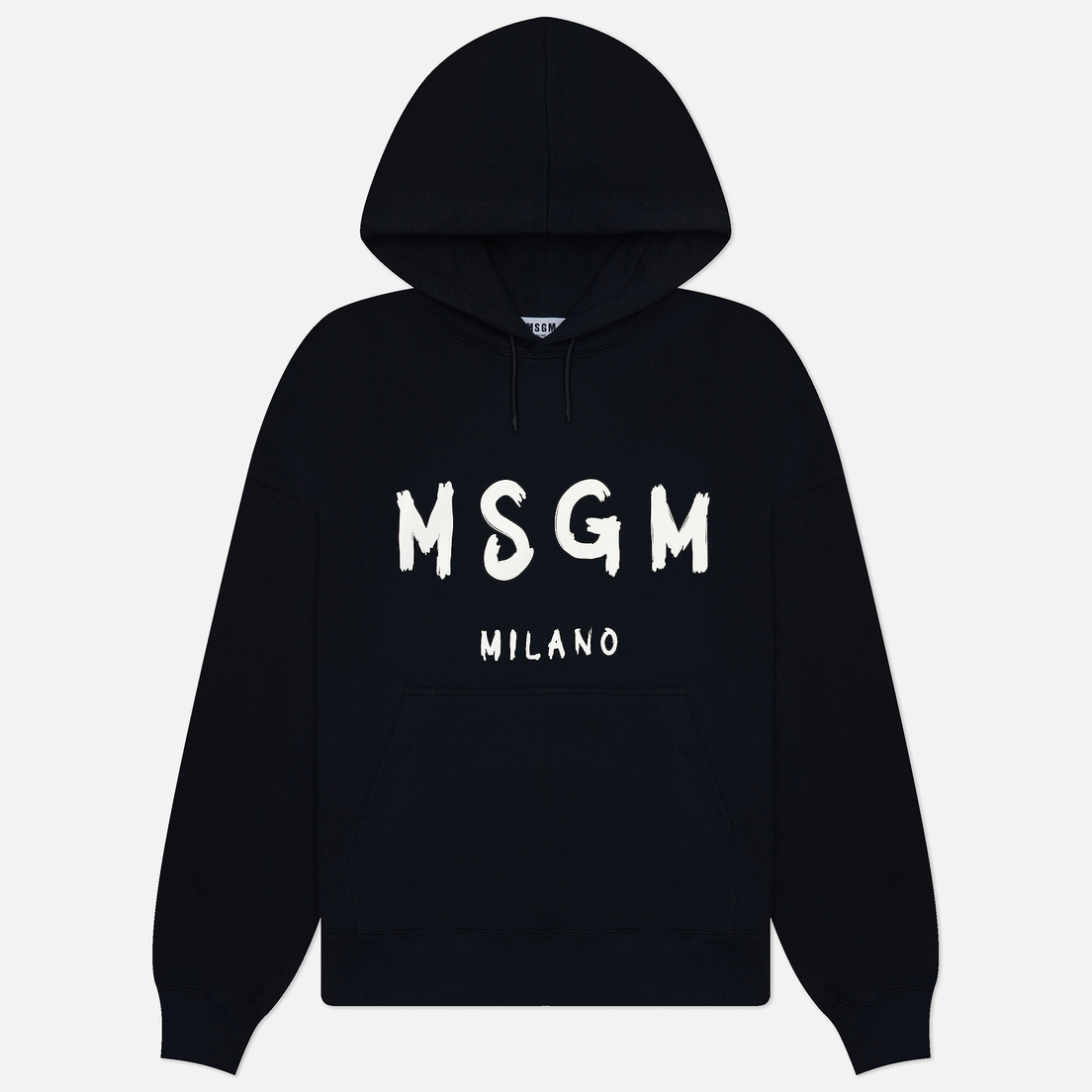 MSGM Мужская толстовка MSGM Brush Stroke Logo Print Hoodie