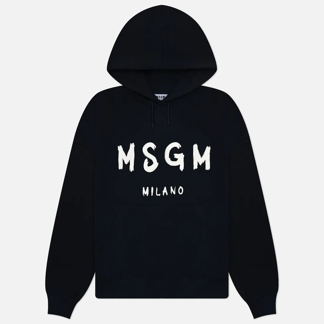MSGM Мужская толстовка MSGM Brush Stroke Logo Print Hoodie