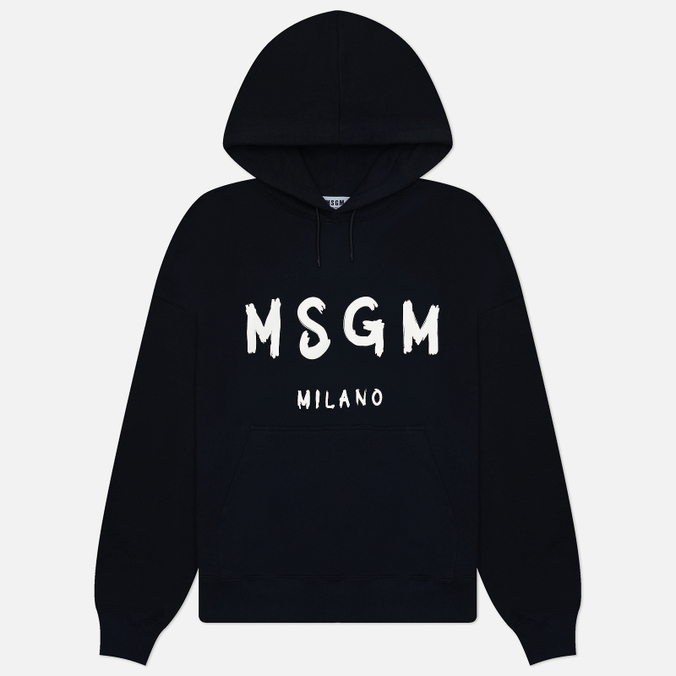 Мужская толстовка MSGM MSGM Brush Stroke Logo Print Hoodie