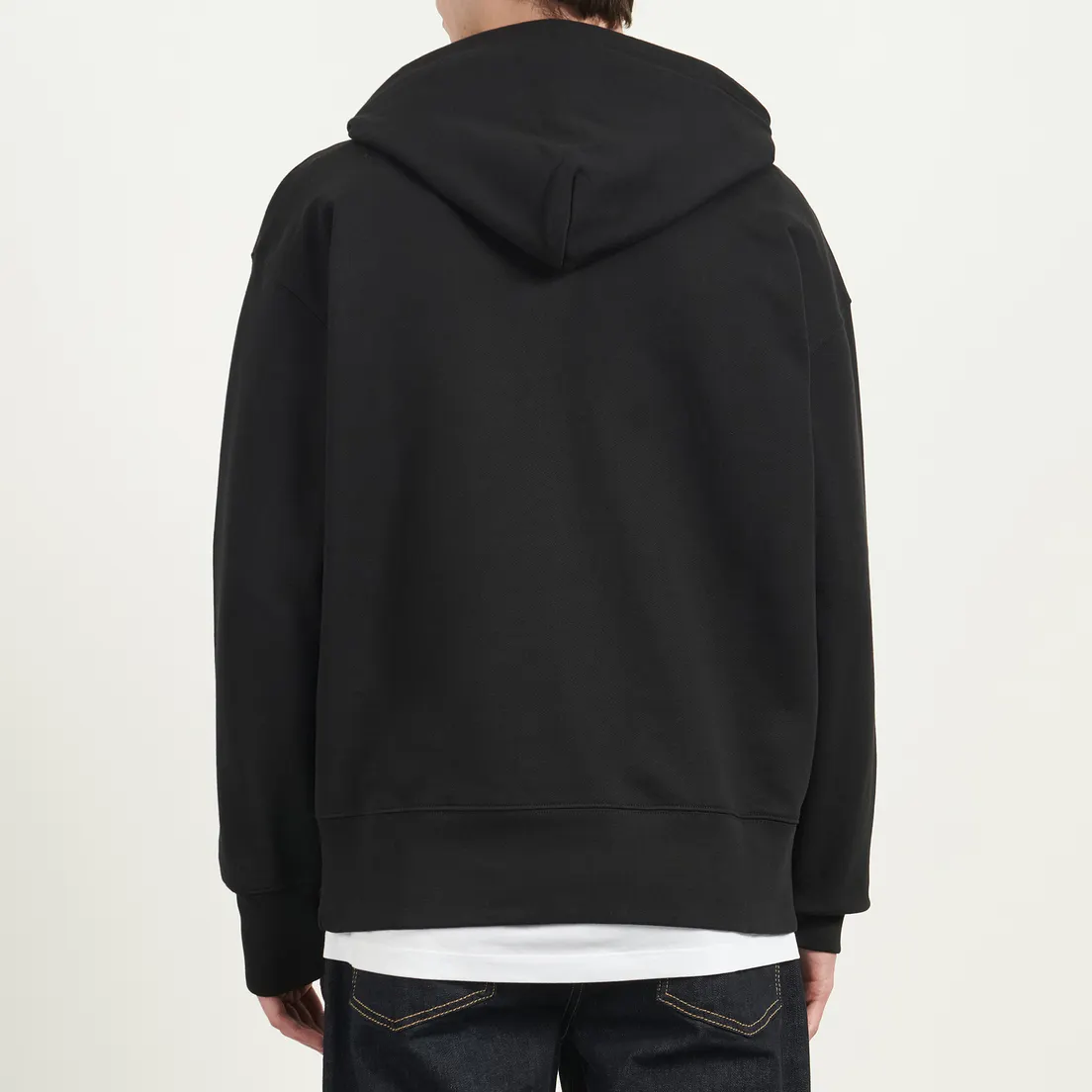 MSGM Мужская толстовка MSGM Brush Stroke Logo Print Hoodie