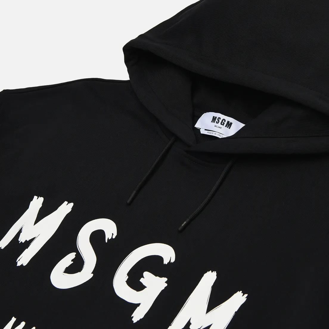 MSGM Мужская толстовка MSGM Brush Stroke Logo Print Hoodie