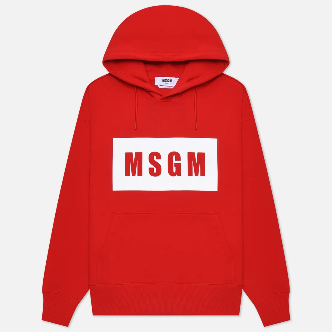 MSGM Мужская толстовка Box Maxilogo Unbrushed Hoodie