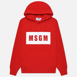 MSGM Мужская толстовка Box Maxilogo Unbrushed Hoodie