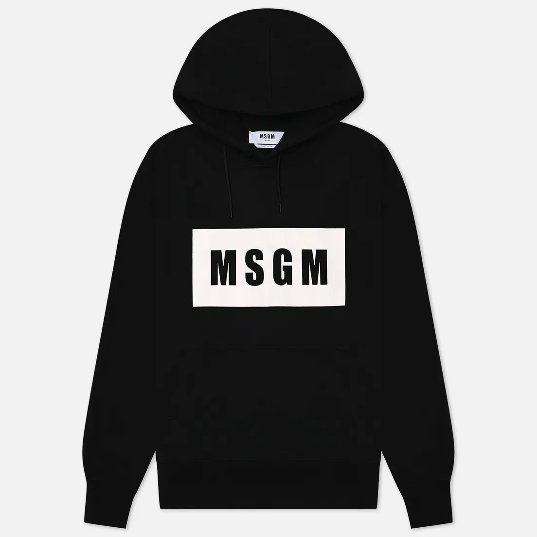 MSGM Мужская толстовка Box Maxilogo Unbrushed Hoodie