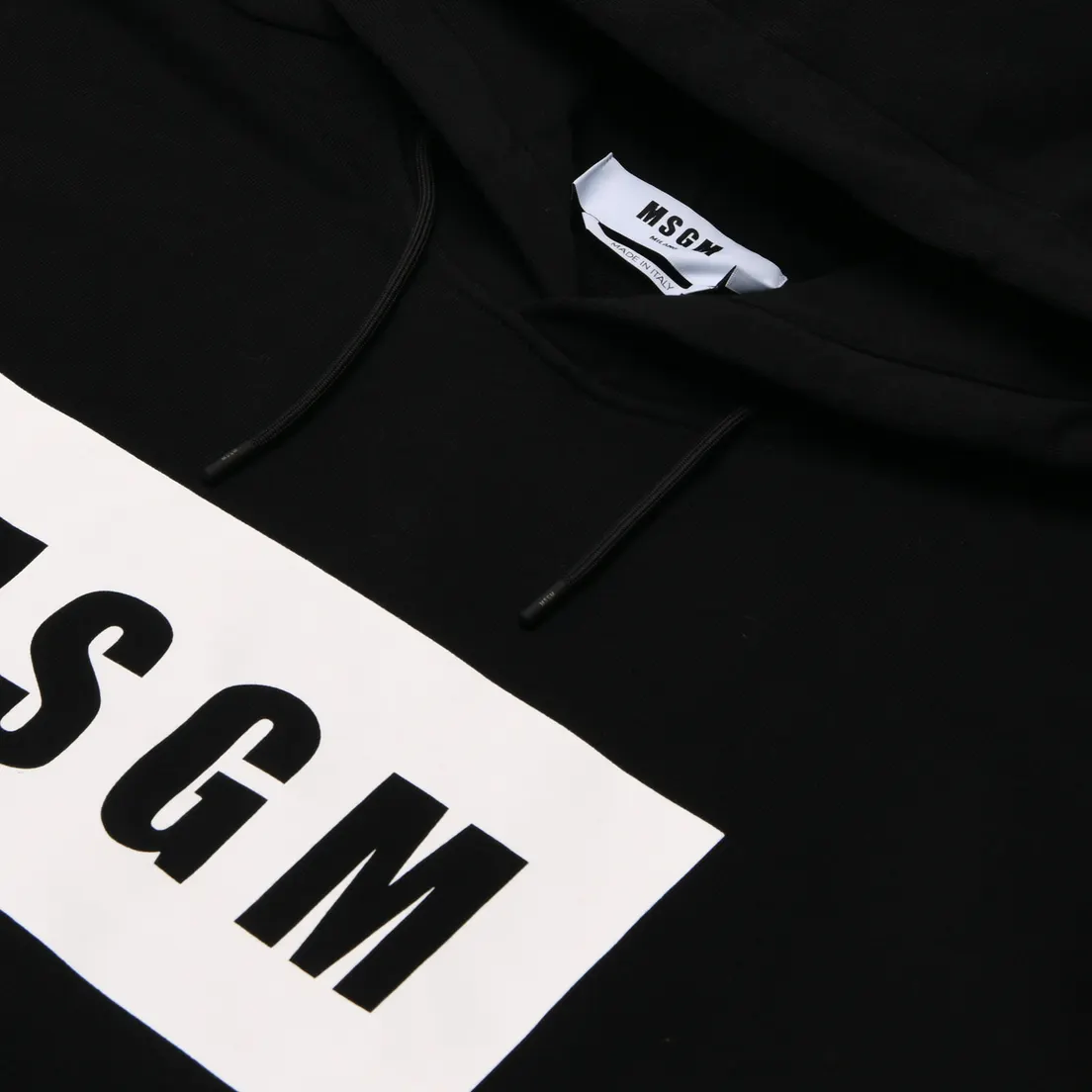 MSGM Мужская толстовка Box Maxilogo Unbrushed Hoodie
