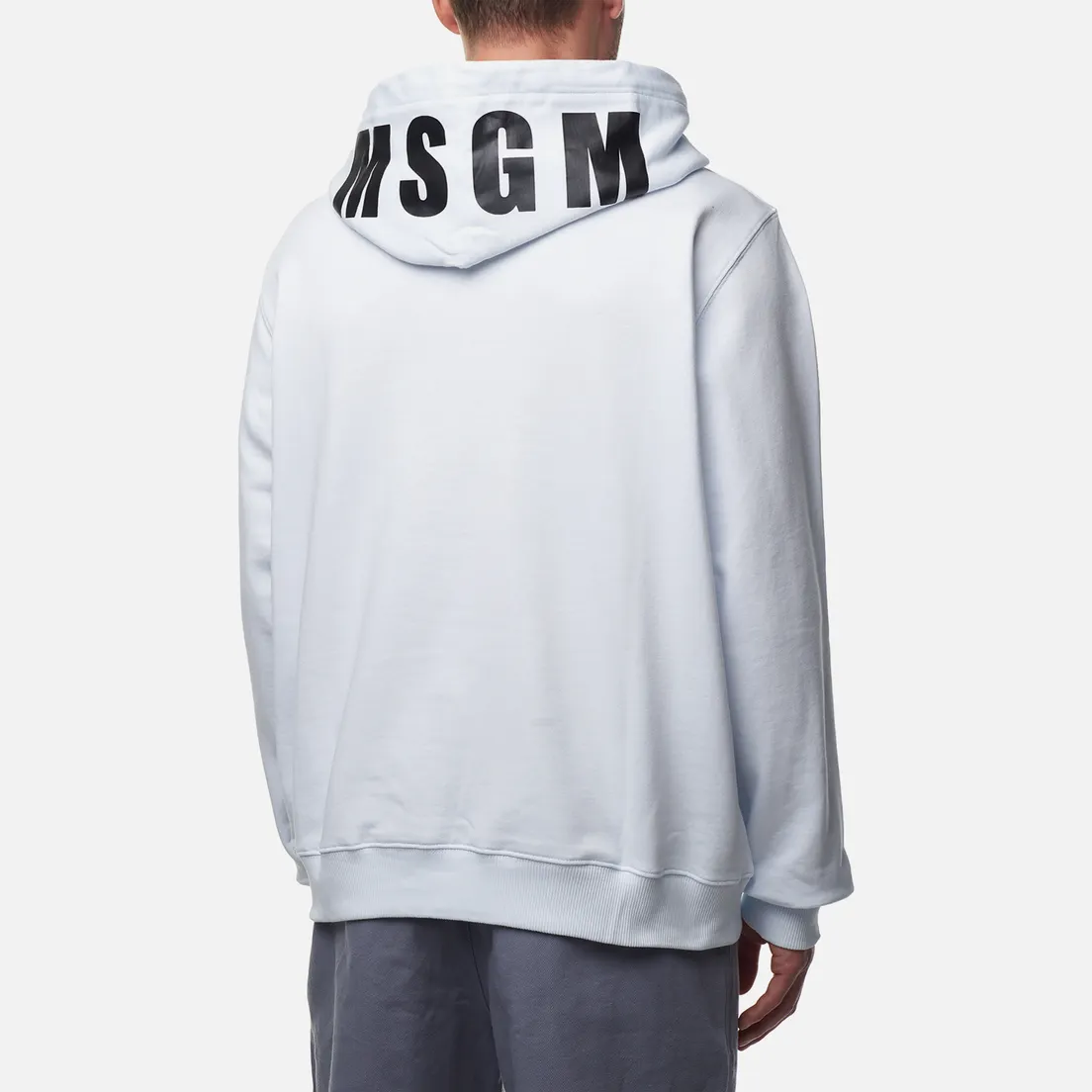 MSGM Мужская толстовка Oversized Maxilogo Unbrushed Hoodie